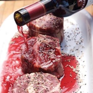 Мясо маринованное в вине